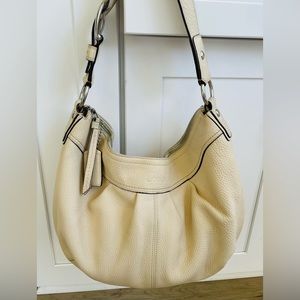 Coach Soho Creme pebble leather shoulder bag